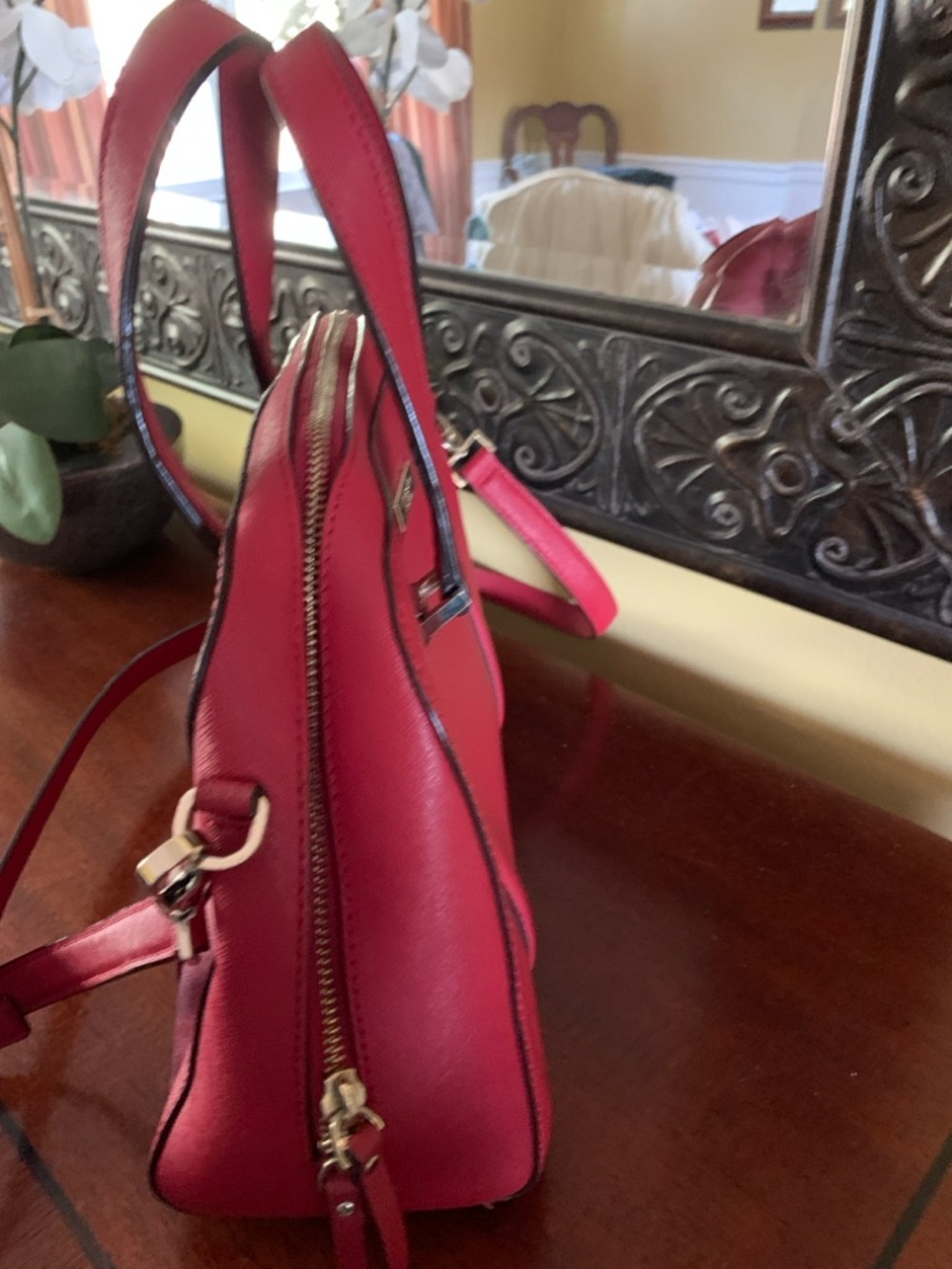 Kate Spade WKRU3367 Newberry Lane Felix Geranium Leather
Crossbody/Tote Bag - Picture 5 of 8